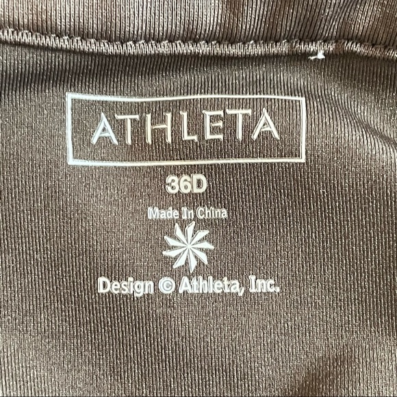 Athleta Brown Activewear Top With Built-In Bra Size 36D - Picture 16 of 16